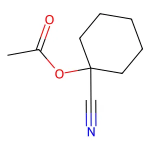 1-Cyanocyclohexyl acetate structure