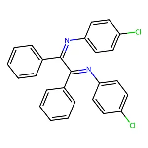 N,N'-bis(4-chlorophenyl)-1,2-diphenylethane-1,2-diimine structure