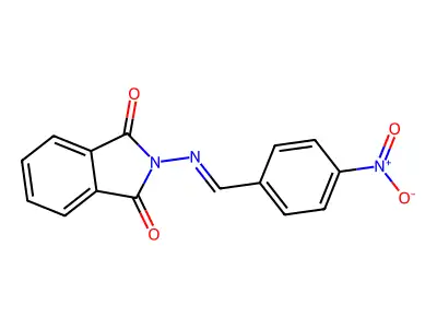 2-[(4-Nitrophenyl)methylideneamino]isoindole-1,3-dione structure