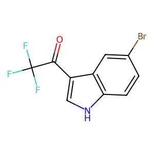 1-(5-bromo-1H-indol-3-yl)-2,2,2-trifluoroethanone structure