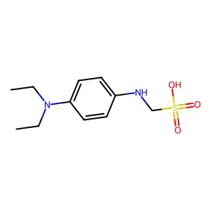 [4-(Diethylamino)anilino]methanesulfonic acid structure