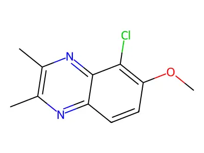 5-Chloro-6-methoxy-2,3-dimethylquinoxaline structure