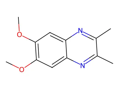 6,7-Dimethoxy-2,3-dimethylquinoxaline structure