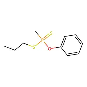 Phosphonodithioic acid, methyl-, O-phenyl S-propyl ester structure