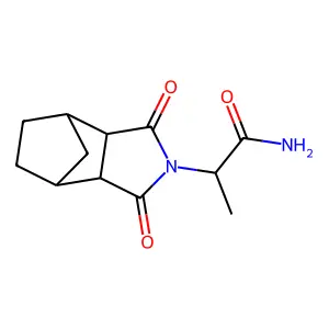 2-(3,5-Dioxo-4-azatricyclo[5.2.1.02,6]decan-4-yl)propanamide structure