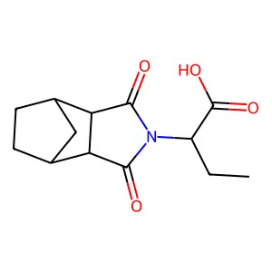 2-(3,5-Dioxo-4-azatricyclo[5.2.1.02,6]decan-4-yl)butanoic acid structure