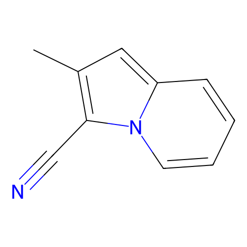 2-Methylindolizine-3-carbonitrile structure
