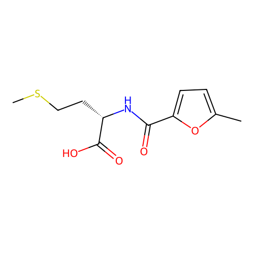 N-(5-methyl-2-furoyl)methionin structure