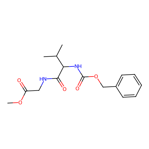Methyl 2-(2-{[(benzyloxy)carbonyl]amino}-3-methylbutanamido)acetate structure