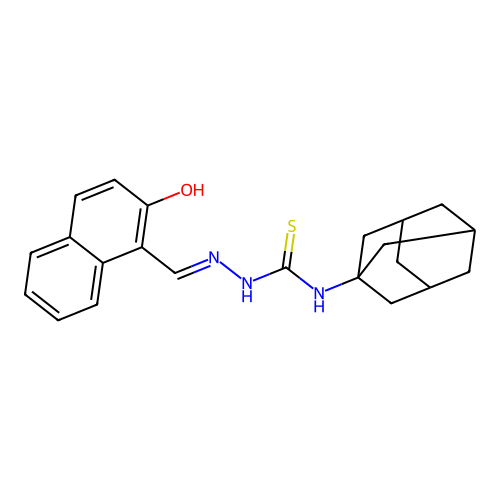 1-(1-Adamantyl)-3-[(2-hydroxynaphthalen-1-yl)methylideneamino]thiourea structure