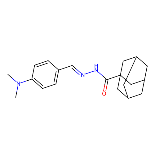 N'-[4-(dimethylamino)benzylidene]-1-adamantanecarbohydrazide structure