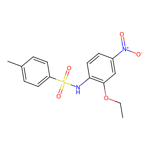N-{2-ethoxy-4-nitrophenyl}-4-methylbenzenesulfonamide structure