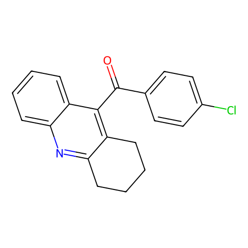 (4-Chlorophenyl)(1,2,3,4-tetrahydroacridin-9-yl)methanone structure