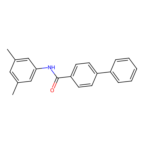 N-(3,5-dimethylphenyl)-4-biphenylcarboxamide structure