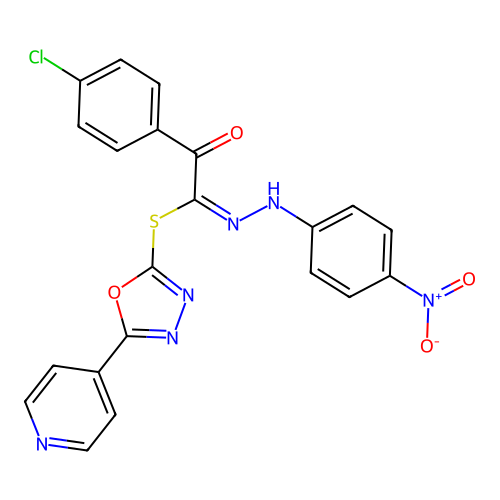 C21H13ClN6O4S structure