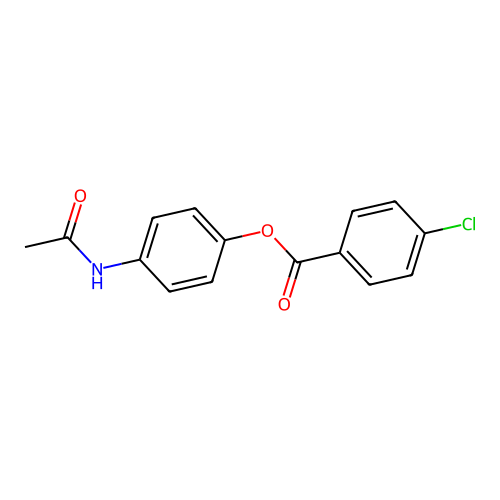 4-(Acetylamino)phenyl 4-chlorobenzoate structure