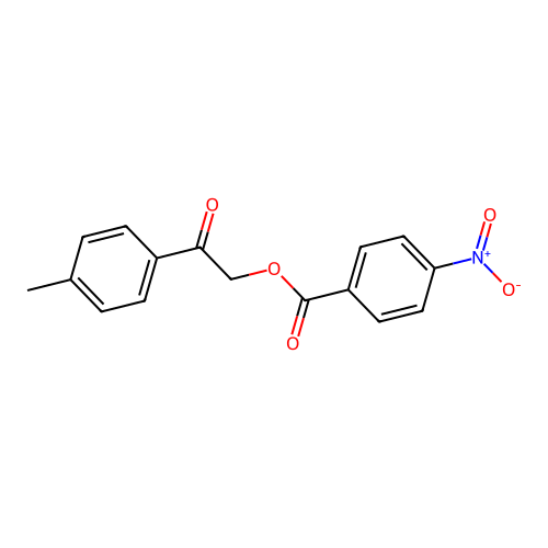 2-(4-Methylphenyl)-2-oxoethyl 4-nitrobenzoate structure