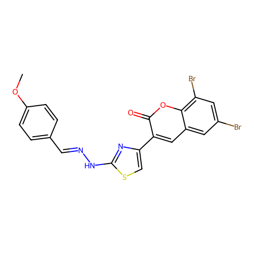 C20H13Br2N3O3S structure