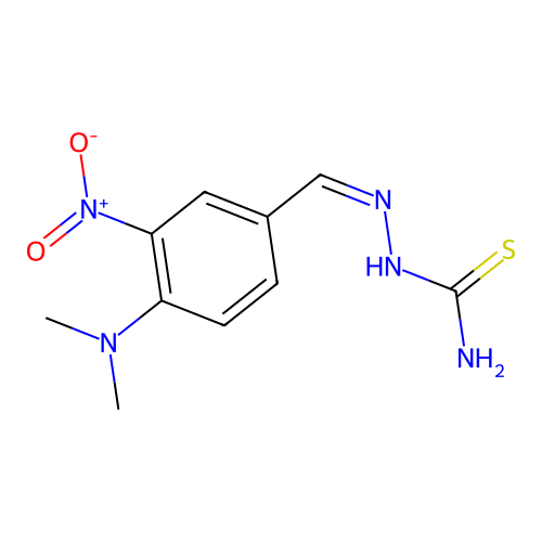 [(Z)-[4-(dimethylamino)-3-nitrophenyl]methylideneamino]thiourea structure
