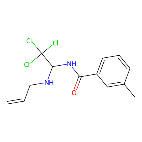 N-[1-(allylamino)-2,2,2-trichloroethyl]-3-methylbenzamide structure