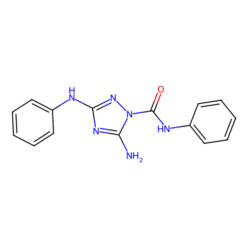 5-Amino-n-phenyl-3-(phenylamino)-1h-1,2,4-triazole-1-carboxamide structure