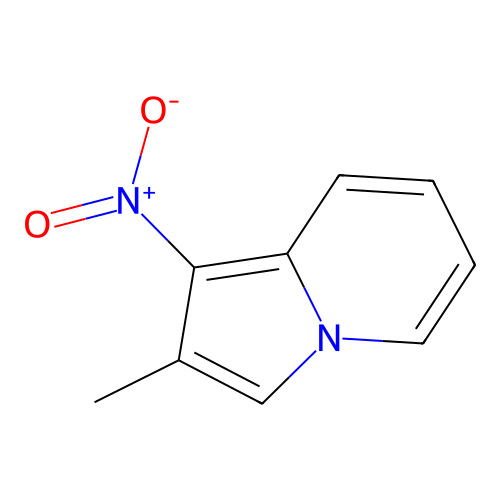 2-Methyl-1-nitroindolizine structure