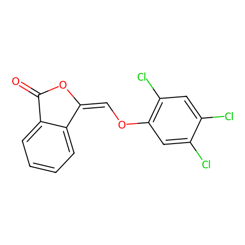 3-[(2,4,5-trichlorophenoxy)methylene]-2-benzofuran-1(3H)-one structure