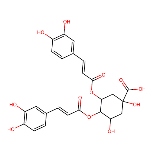 3,4-Di-O-Caffeoylquinic acid structure