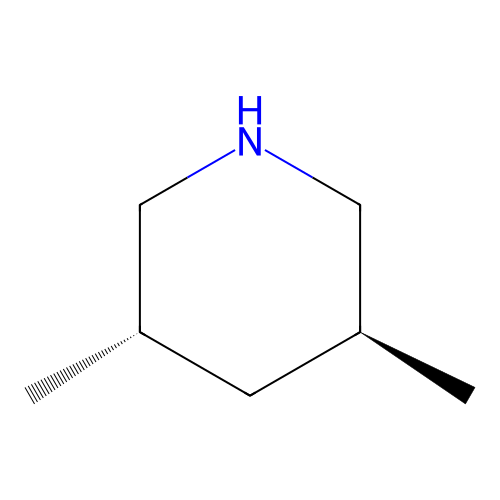 (3S,5S)-3,5-dimethylpiperidine structure
