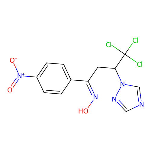 C12H10Cl3N5O3 structure