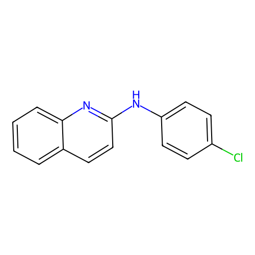N-(4-chlorophenyl)quinolin-2-amine structure