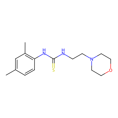 1-(2,4-Dimethylphenyl)-3-[2-(morpholin-4-yl)ethyl]thiourea structure
