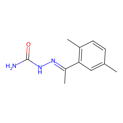 [1-(2,5-Dimethylphenyl)ethylideneamino]urea structure