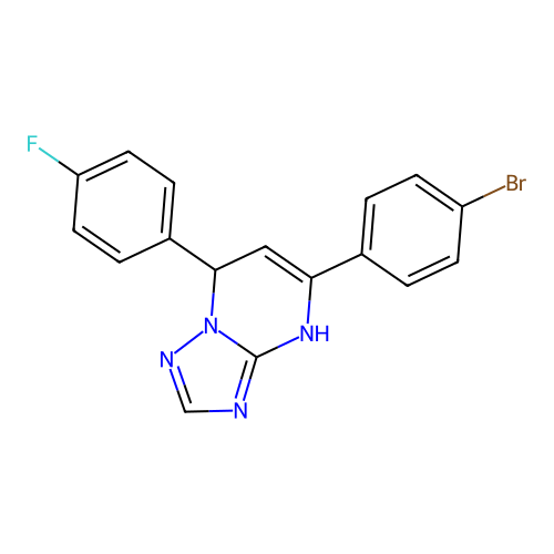 5-(4-Bromophenyl)-7-(4-fluorophenyl)-3,7-dihydro[1,2,4]triazolo[1,5-a]pyrimidine structure