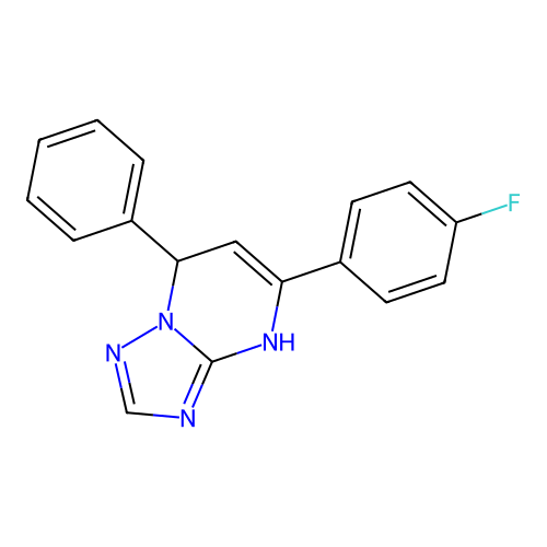 5-(4-Fluorophenyl)-7-phenyl-4,7-dihydro[1,2,4]triazolo[1,5-a]pyrimidine structure