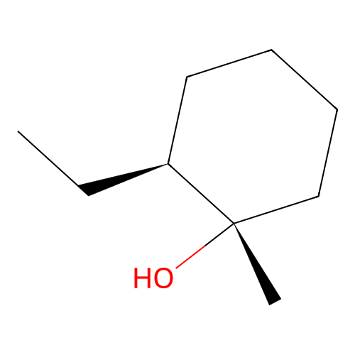 rac-(1R,2R)-2-ethyl-1-methylcyclohexan-1-ol structure