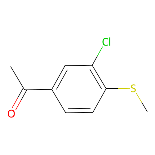 1-(3-Chloro-4-(methylthio)phenyl)ethanone structure