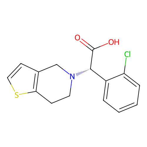 Clopidogrel carboxylic acid structure