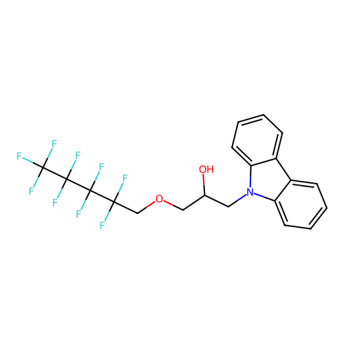 1-Carbazol-9-yl-3-(2,2,3,3,4,4,5,5,5-nonafluoro-pentyloxy)-propan-2-ol structure