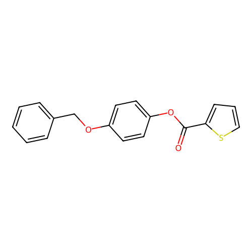 4-(Benzyloxy)phenyl thiophene-2-carboxylate structure