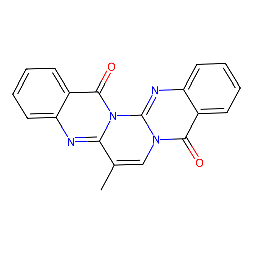 6-Methylpyrimido[2,1-b:4,3-b']diquinazoline-9,16-dione structure