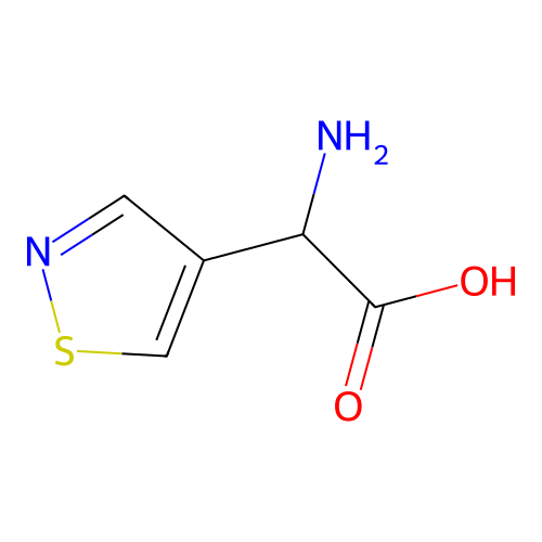 alpha-Amino-4-isothiazolylacetic acid structure