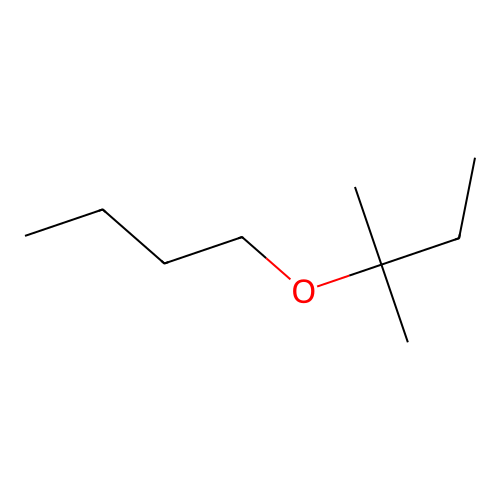 Butyl 1,1-dimethylpropyl ether structure
