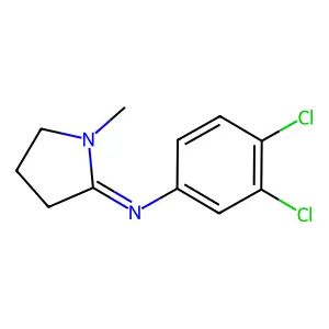 3,4-Dichloro-N-(1-methyl-2-pyrrolidinylidene)benzenamine structure