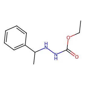 Ethyl 2-(1-phenylethyl)hydrazinecarboxylate structure