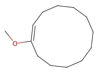 1-Methoxycyclododecene structure