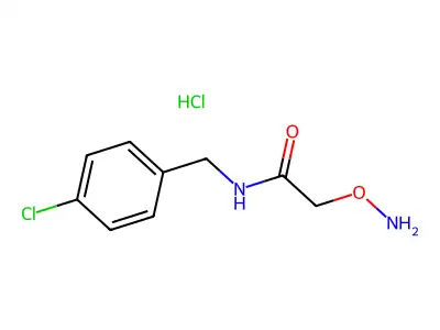 [2-[(4-Chlorophenyl)methylamino]-2-oxoethoxy]azanium chloride structure