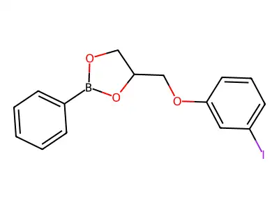 4-[(3-Iodophenoxy)methyl]-2-phenyl-1,3,2-dioxaborolane structure