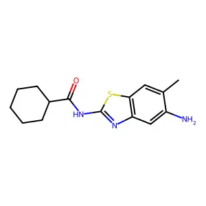 N-(5-Amino-6-methylbenzo[d]thiazol-2-yl)cyclohexanecarboxamide structure