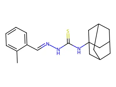 1-(1-Adamantyl)-3-[(2-methylphenyl)methylideneamino]thiourea structure